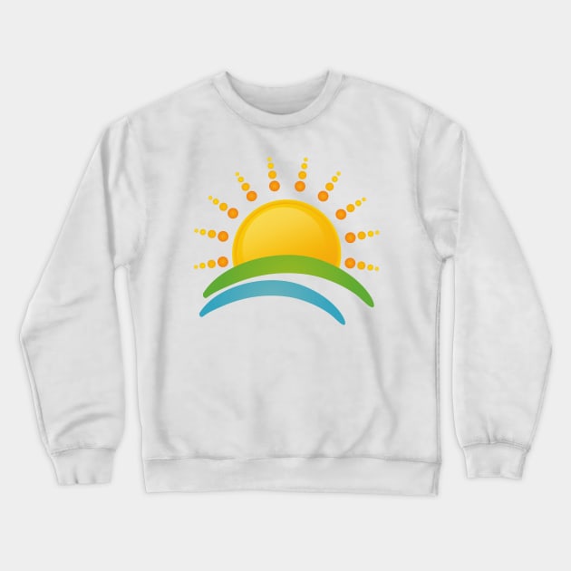 Sunrise Crewneck Sweatshirt by Relaxing Positive Vibe